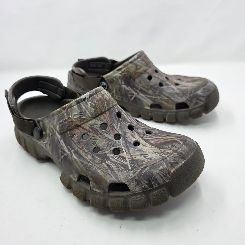 Crocs Classic All-Terrain Clog RealTree Edge Camo Mens 10 Womens 12 Brown